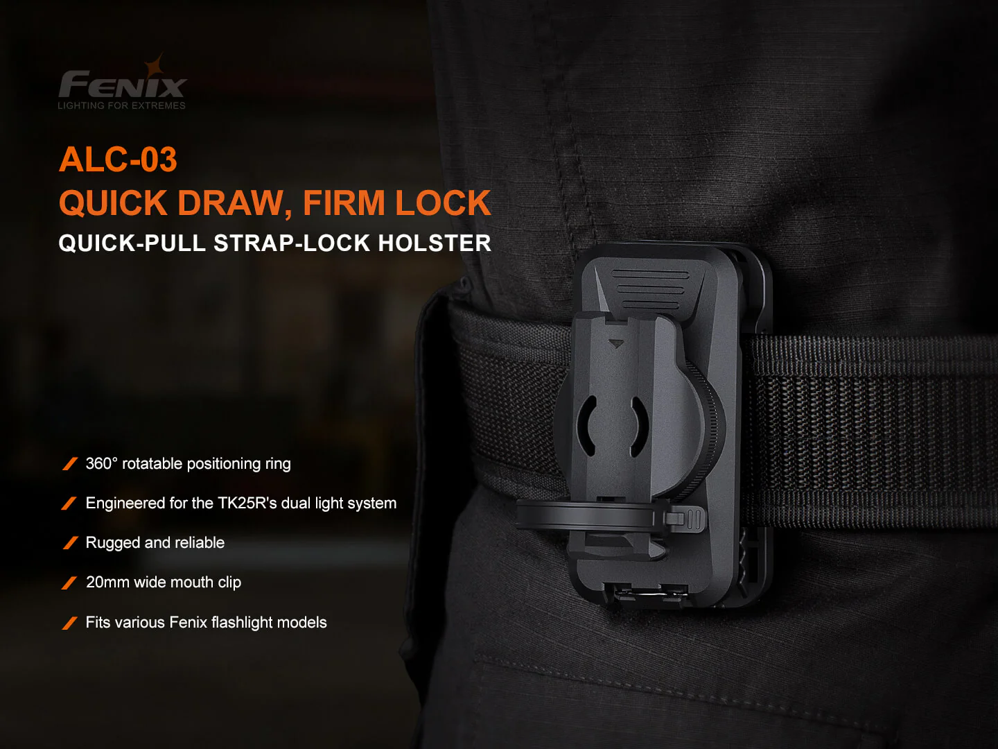 Fenix ALC-03 Quick Draw Rotating Holster - Fenix Store