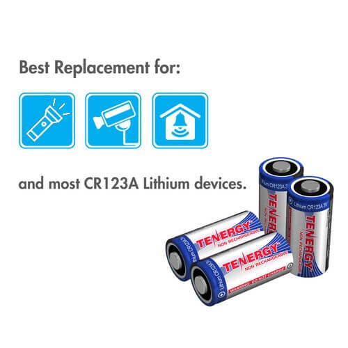 Tenergy Propel CR123A 3v Lithium Battery - 4 Pack - Fenix Store